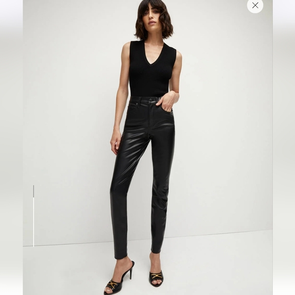 NWT Veronica Beard Debbie Skinny Vegan Leather Pant - Picture 1 of 9